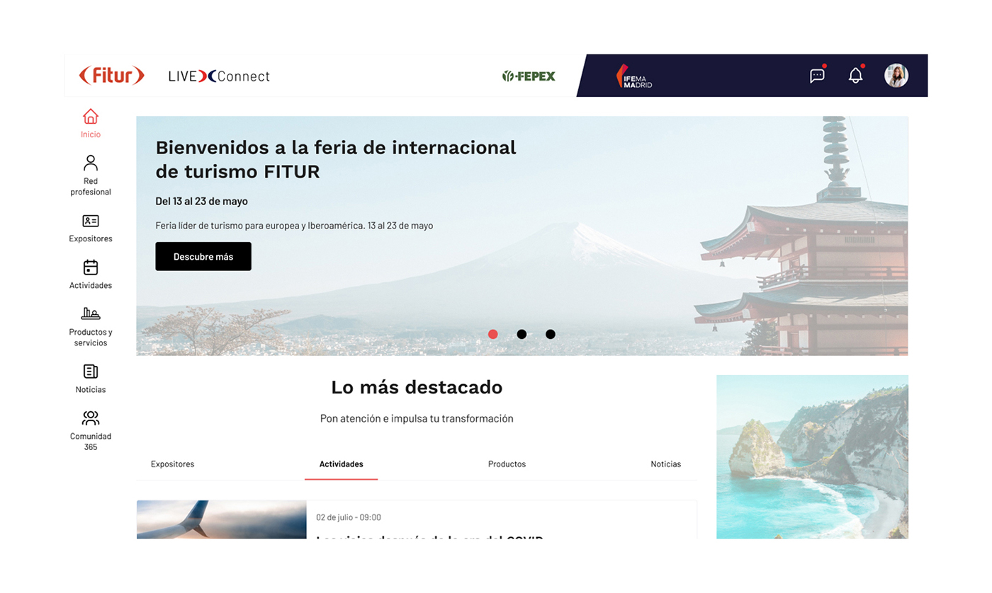 MockUp Ifema Live Connect